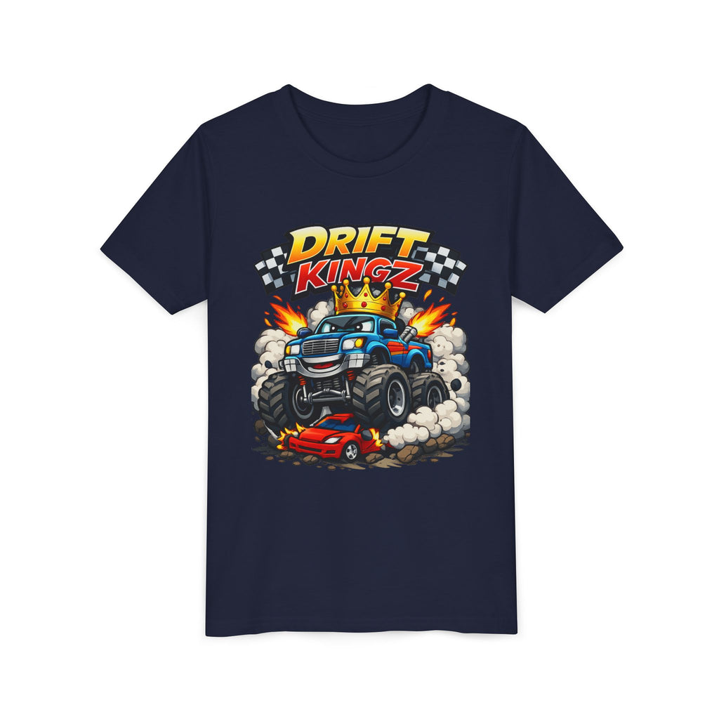 #1 DRIFT KINGZ – Monster Truck Crown Kids T-Shirt