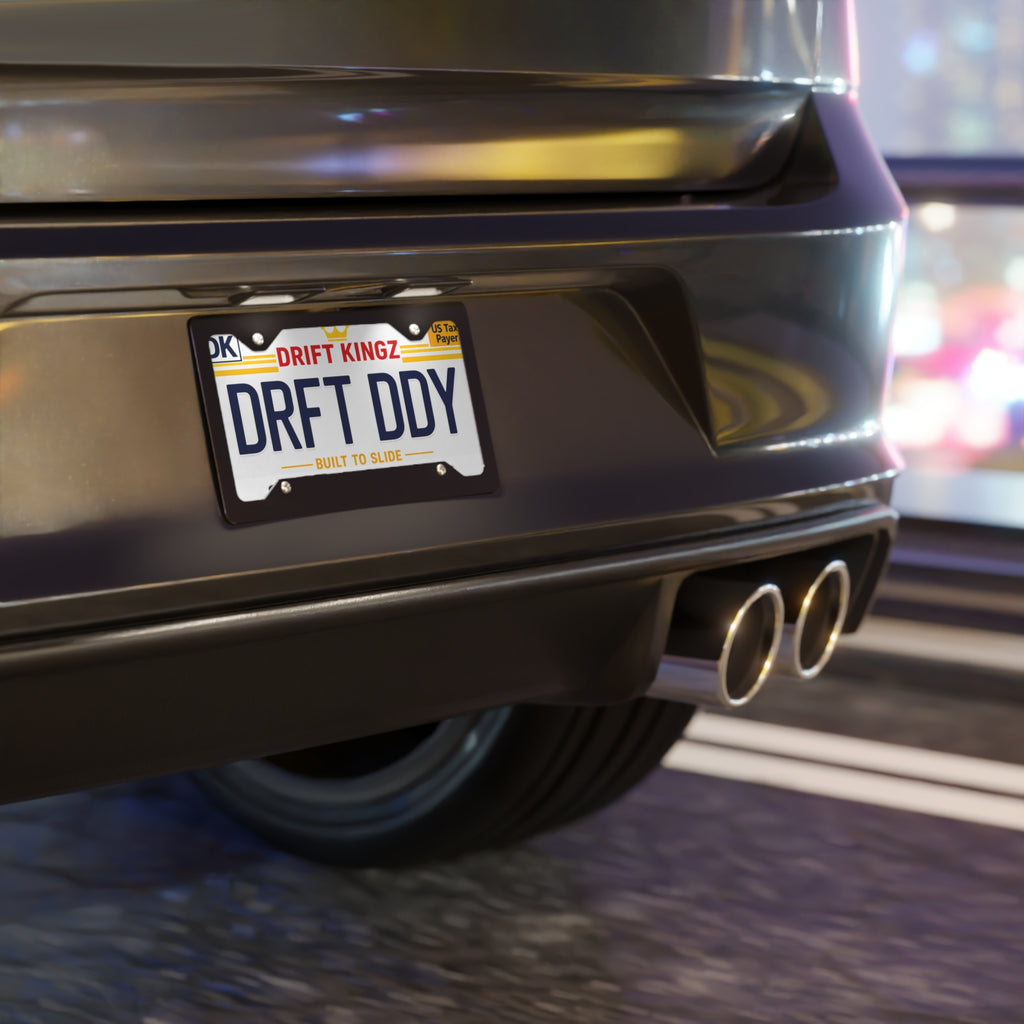 Drift Kingz “DRFT DDY” Novelty License Plate – Built to Slide Drift Plate