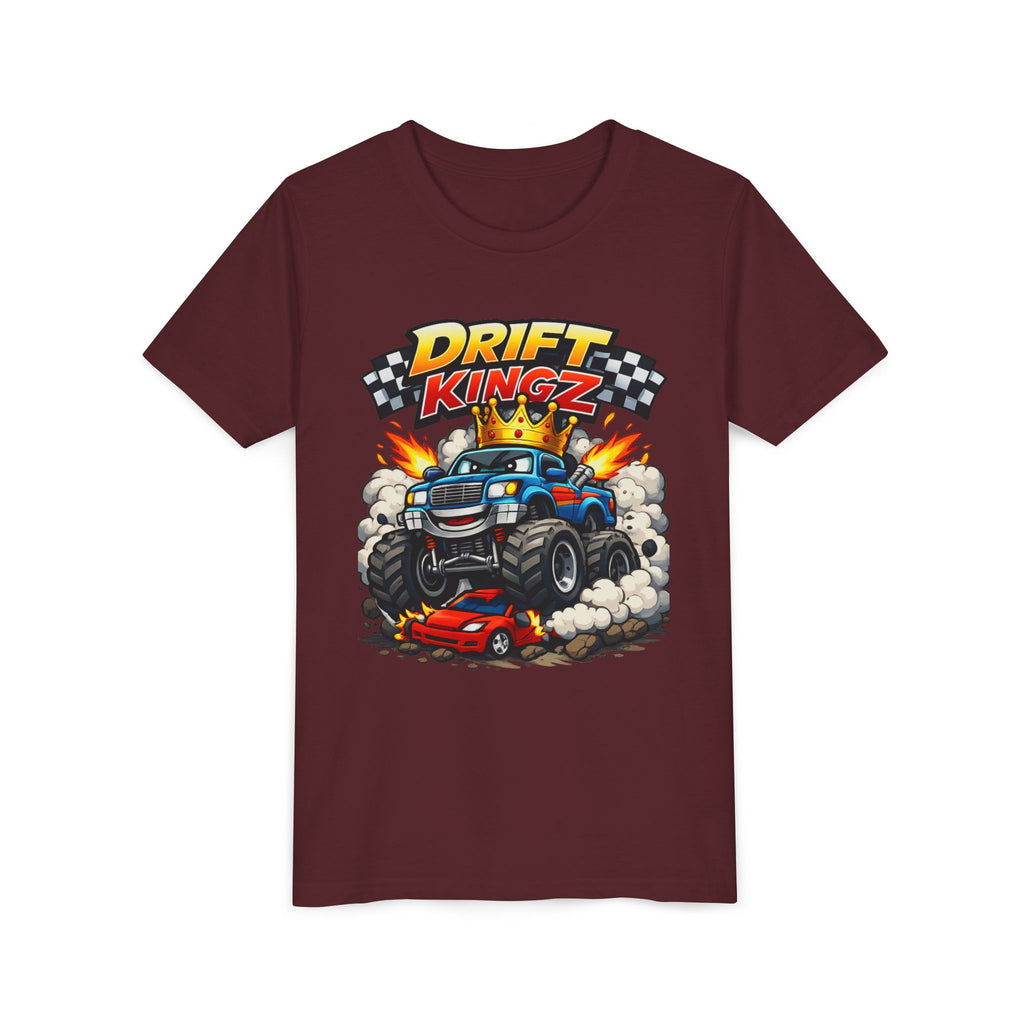 #1 DRIFT KINGZ – Monster Truck Crown Kids T-Shirt