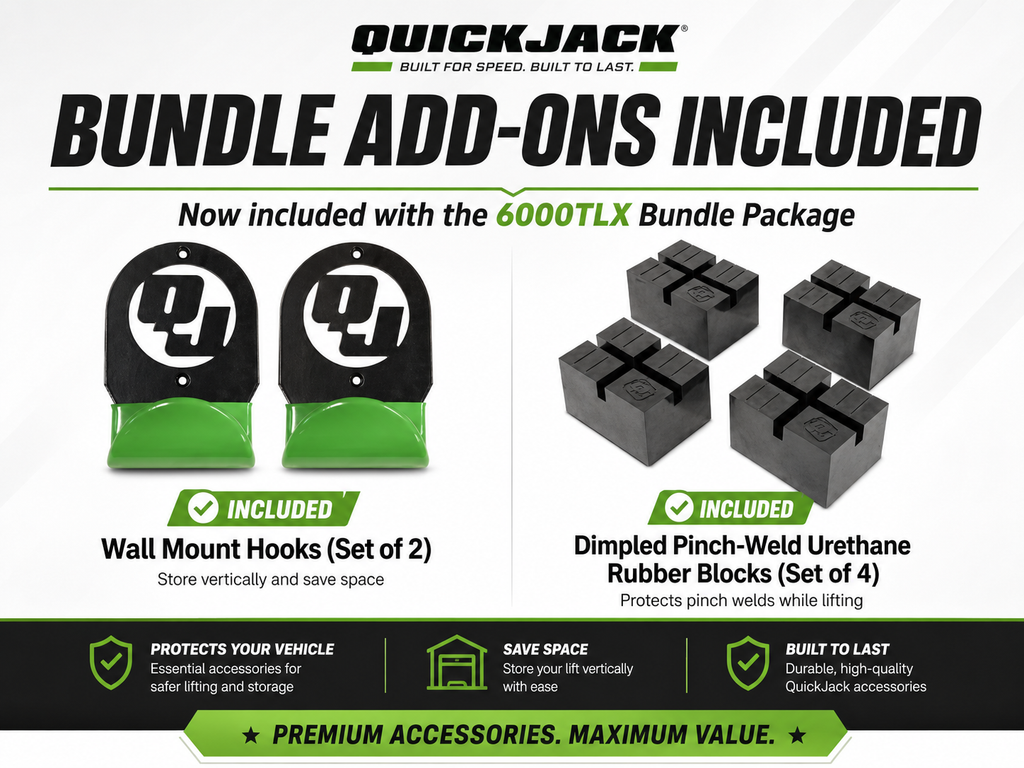 QUICKJACK - 6000TLX 6,000-LB. PORTABLE CAR LIFT BUNDLE
